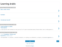 Tablet Screenshot of beginningarabic.blogspot.com