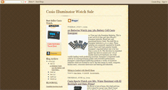 Desktop Screenshot of casio-illuminator-watch-sale.blogspot.com