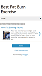 Mobile Screenshot of best-fat-burn-exercise.blogspot.com