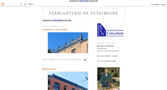 Desktop Screenshot of ferblanterie-de-patrimoine.blogspot.com