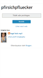 Mobile Screenshot of pfirsichpfluecker.blogspot.com