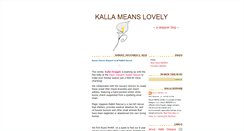 Desktop Screenshot of kallameanslovely.blogspot.com