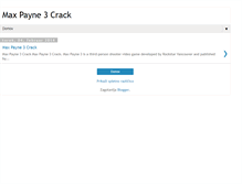 Tablet Screenshot of maxpayne3crack1.blogspot.com