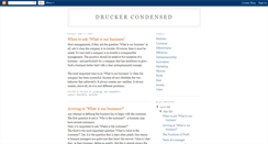 Desktop Screenshot of drucker-condensed.blogspot.com