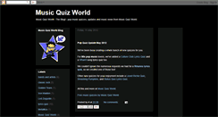 Desktop Screenshot of musicquizworld.blogspot.com