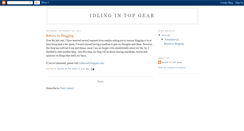 Desktop Screenshot of idlingintopgear.blogspot.com