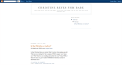 Desktop Screenshot of christinereyes.blogspot.com