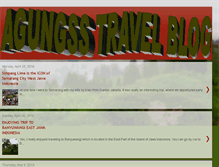 Tablet Screenshot of agungsstravel.blogspot.com