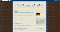 Desktop Screenshot of msthompsonteaches.blogspot.com