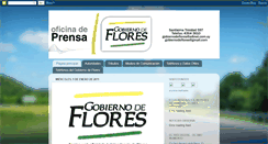 Desktop Screenshot of gobiernodeflores.blogspot.com
