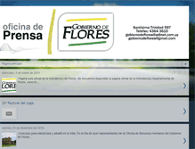 Tablet Screenshot of gobiernodeflores.blogspot.com