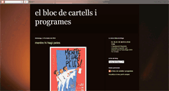 Desktop Screenshot of elblocdecartellsiprogrames.blogspot.com