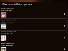 Tablet Screenshot of elblocdecartellsiprogrames.blogspot.com