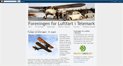 Desktop Screenshot of luftfart-telemark.blogspot.com