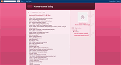 Desktop Screenshot of cikgurahman-nama-baby.blogspot.com