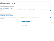 Tablet Screenshot of cikgurahman-nama-baby.blogspot.com