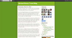 Desktop Screenshot of michaelriveratravelblog.blogspot.com