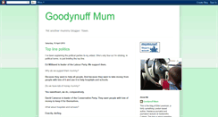 Desktop Screenshot of goodynuffmum.blogspot.com