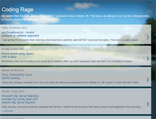 Tablet Screenshot of codingrage.blogspot.com