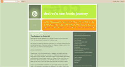 Desktop Screenshot of desireesrawfoodsjourney.blogspot.com