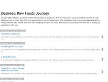 Tablet Screenshot of desireesrawfoodsjourney.blogspot.com