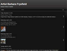 Tablet Screenshot of barbarafryefield.blogspot.com