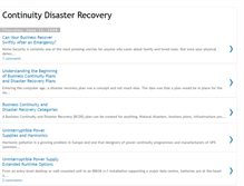 Tablet Screenshot of continuity-disaster-recovery.blogspot.com