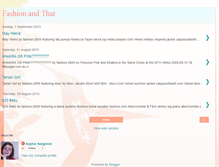 Tablet Screenshot of fashionandthat.blogspot.com