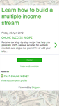 Mobile Screenshot of multiplefastincome.blogspot.com