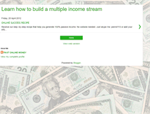 Tablet Screenshot of multiplefastincome.blogspot.com