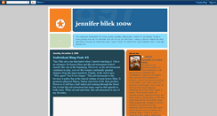 Desktop Screenshot of jenniferbilek.blogspot.com