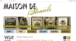 Desktop Screenshot of maisondestencils.blogspot.com