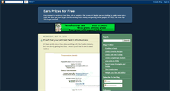 Desktop Screenshot of earnprizes4free.blogspot.com