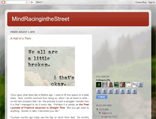 Tablet Screenshot of mindracinginthestreet.blogspot.com