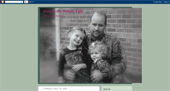 Desktop Screenshot of lovingthesimplelife.blogspot.com