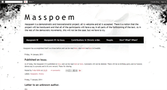 Desktop Screenshot of masspoem.blogspot.com