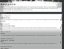Tablet Screenshot of masspoem.blogspot.com