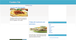 Desktop Screenshot of foodiesfile.blogspot.com