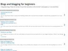 Tablet Screenshot of blogsandbloggingforbeginners.blogspot.com