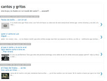 Tablet Screenshot of cantosygritos.blogspot.com
