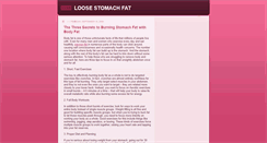 Desktop Screenshot of loose-stomach-fat.blogspot.com