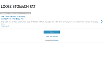 Tablet Screenshot of loose-stomach-fat.blogspot.com