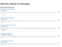 Tablet Screenshot of derecho-nicaragua.blogspot.com