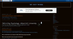 Desktop Screenshot of mydevwork.blogspot.com