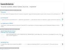Tablet Screenshot of dedatosbase.blogspot.com