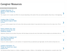 Tablet Screenshot of caregiverresources.blogspot.com