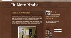 Desktop Screenshot of meansmission.blogspot.com