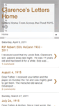 Mobile Screenshot of clarenceslettershome.blogspot.com