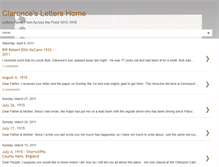 Tablet Screenshot of clarenceslettershome.blogspot.com