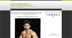 Desktop Screenshot of professionalbodybuilders.blogspot.com